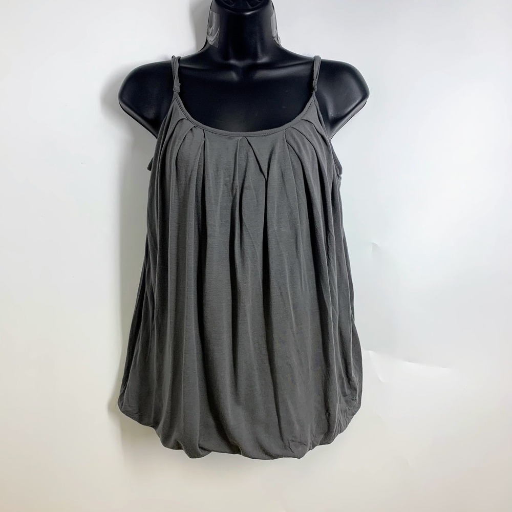 Tommy Bahama‎ Women's Gray Pleated Tank Top Women Adjustable Straps Size S
